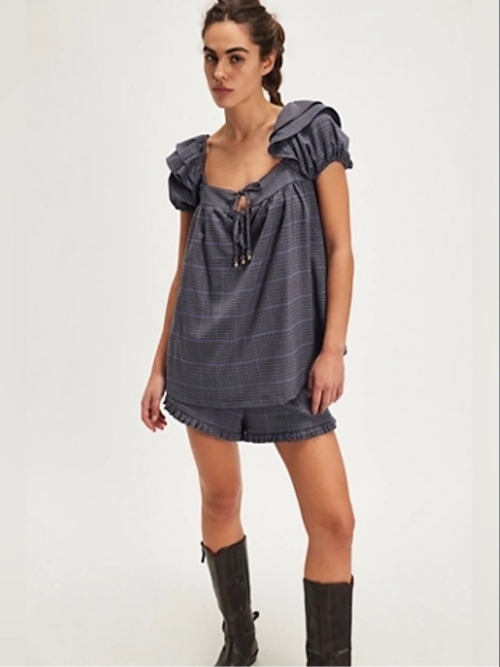 Free People Maggie Mae Houndstooth Set